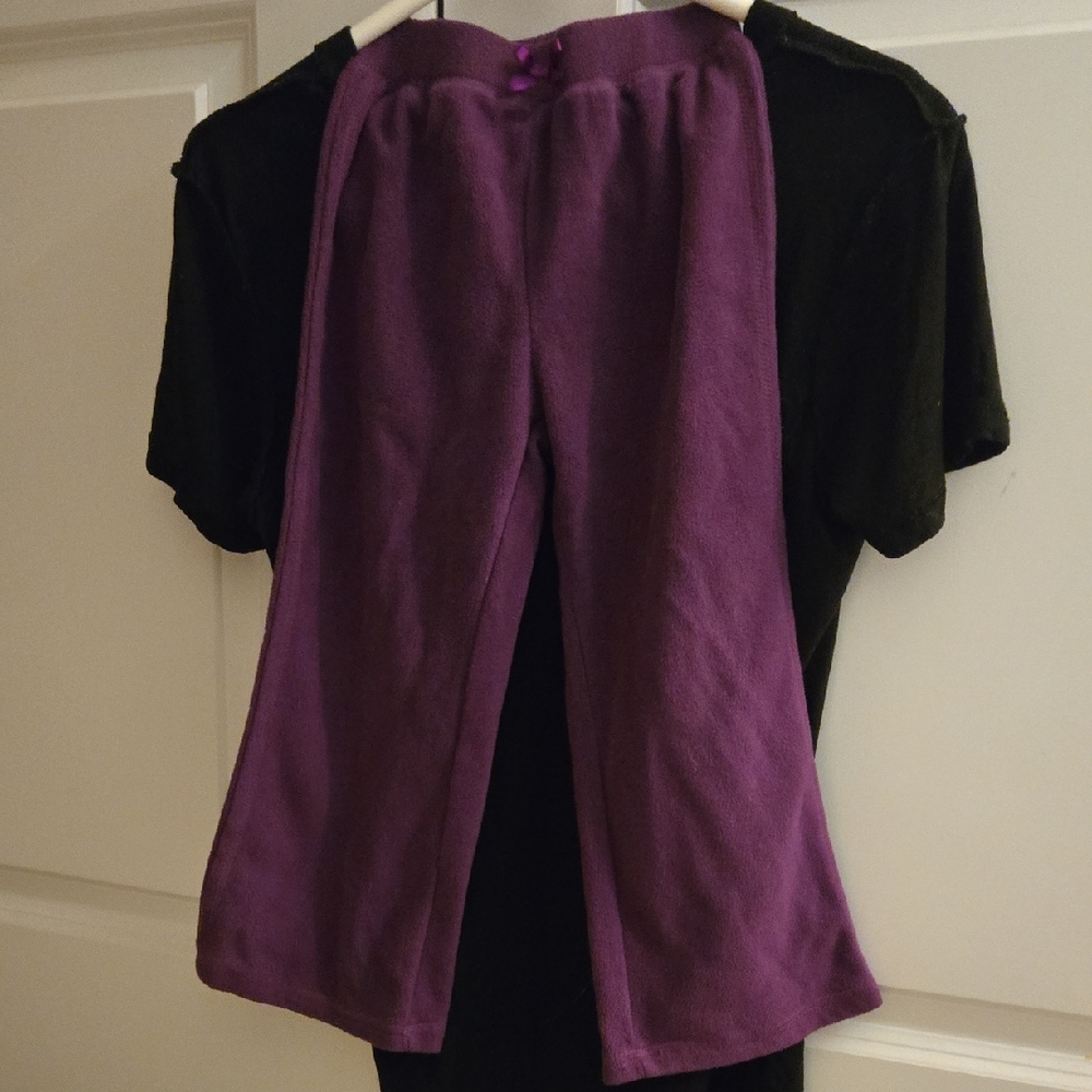 Kids George Flannel Purple Wide Leg Pants